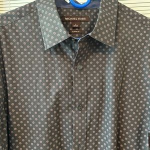 Michael Kors Classic Fit Long Sleeve Button down Shirt - Size Large